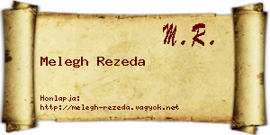 Melegh Rezeda névjegykártya